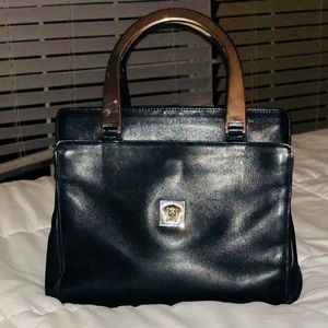 Vintage Gianni Versace top handle bag authentic